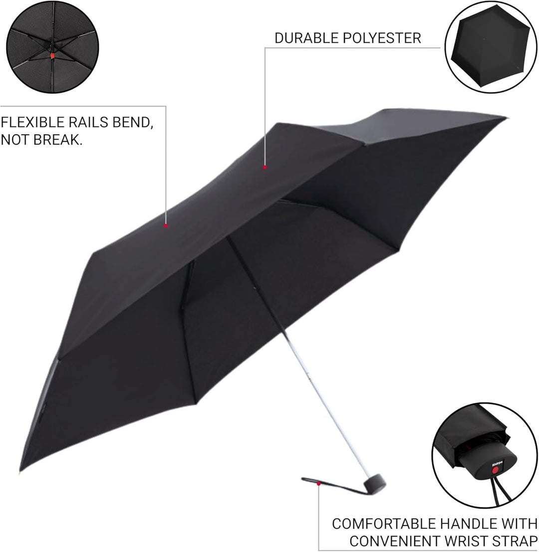 Knirps Taschenschirm AS.050 Slim Small Manual - Der flachste Knirps - Superleicht - Klein und kompak
