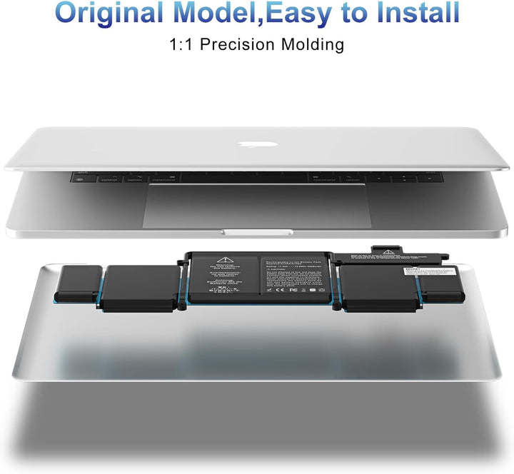 A1582 A1502 Laptop Batterie - für MacBook Pro 13 Zoll Retina A1493 (Anfang 2015,Mitte 2014, Ende 201