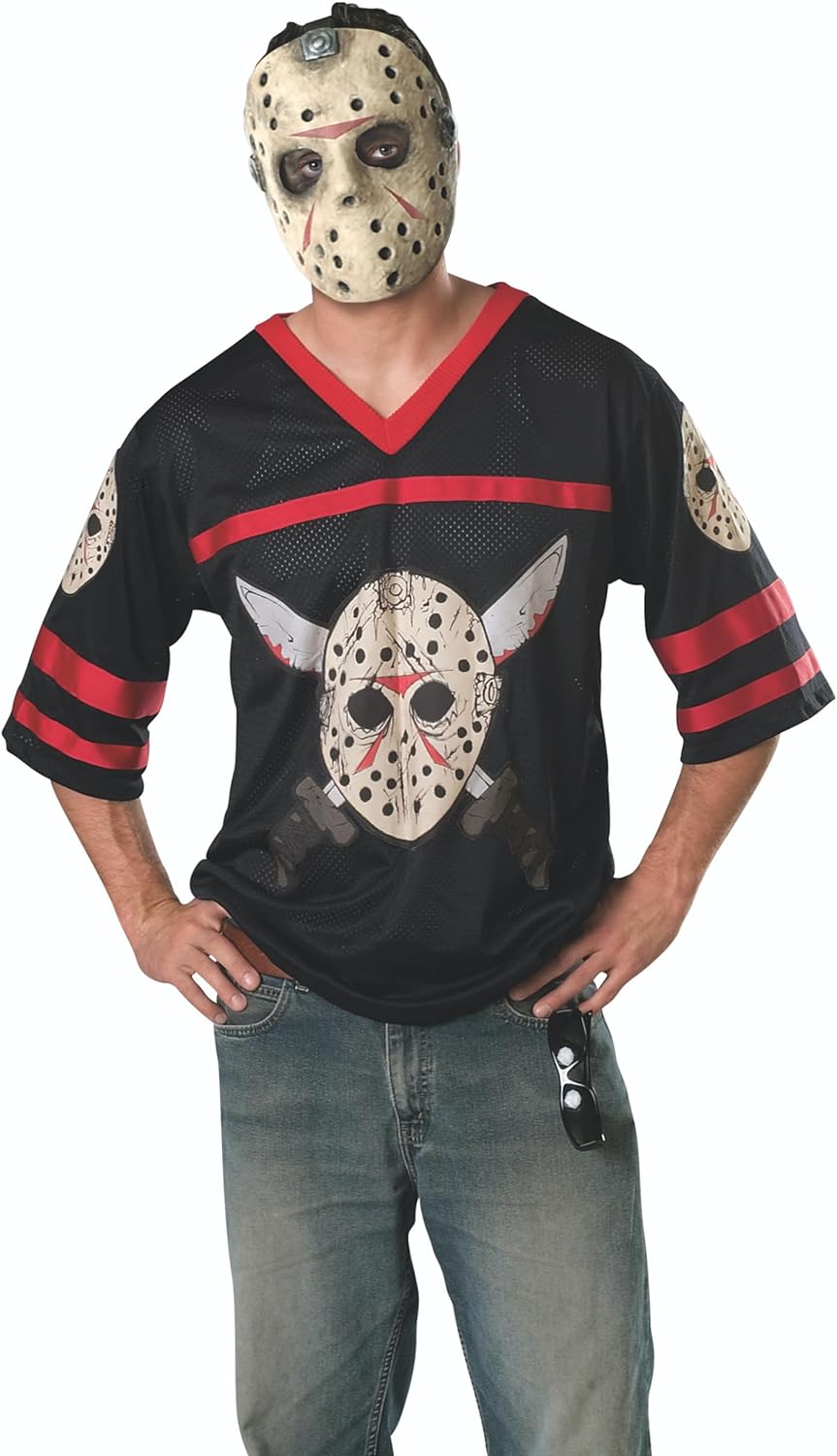 Rubie's 888094XL Offizielles Jason Hockey Trikot und Eva Maske Kostüm, Erwachsene, X-Large., XL