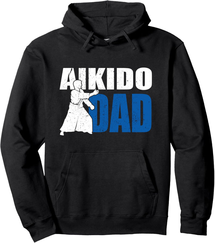 Aikido Dad Selbstverteidigung Papa Aikido Uniform Pullover Hoodie