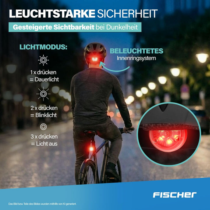 FISCHER Unisex – Erwachsene Urban Lano Fahrradhelm L/XL, 58-61 cm Schwarz-Gelb, L/XL, 58-61 cm Schwa