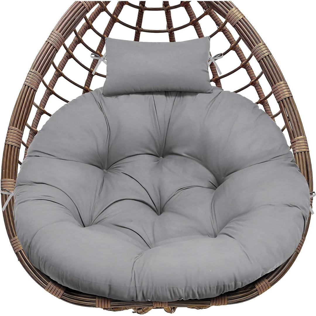 Hängesessel Kissen Sitzkissen Outdoor Polster für Polyrattan/Rattan | Ersatzkissen für Hängesessel S