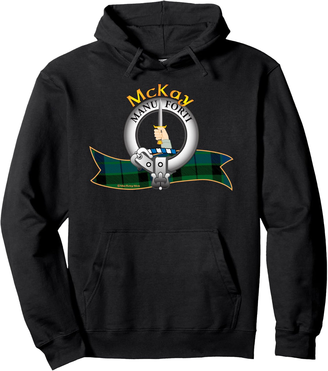 McKay Clan Wappen mit Schottenmuster Pullover Hoodie