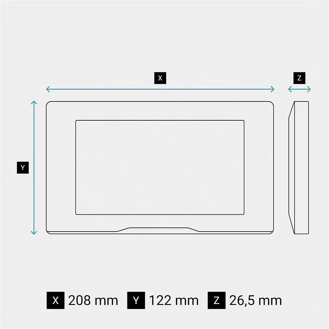 LEGRAND, EASYKIT Plus Video-Türsprechanlagen-Set mit 2-Draht-Anschluss, 7"-Farbmonitor-verspiegelt &amp;