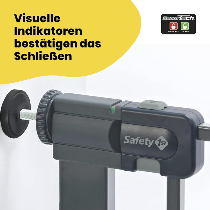 Safety 1st Easy Close, Ausziehbares Schutzgitter, Klemmgitter für die Treppe, Babygitter auch für Hu