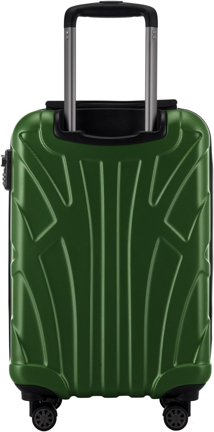 suitline Handgepäck Hartschalen-Koffer Koffer Trolley Rollkoffer Reisekoffer, TSA, 55 cm, ca. 34 Lit