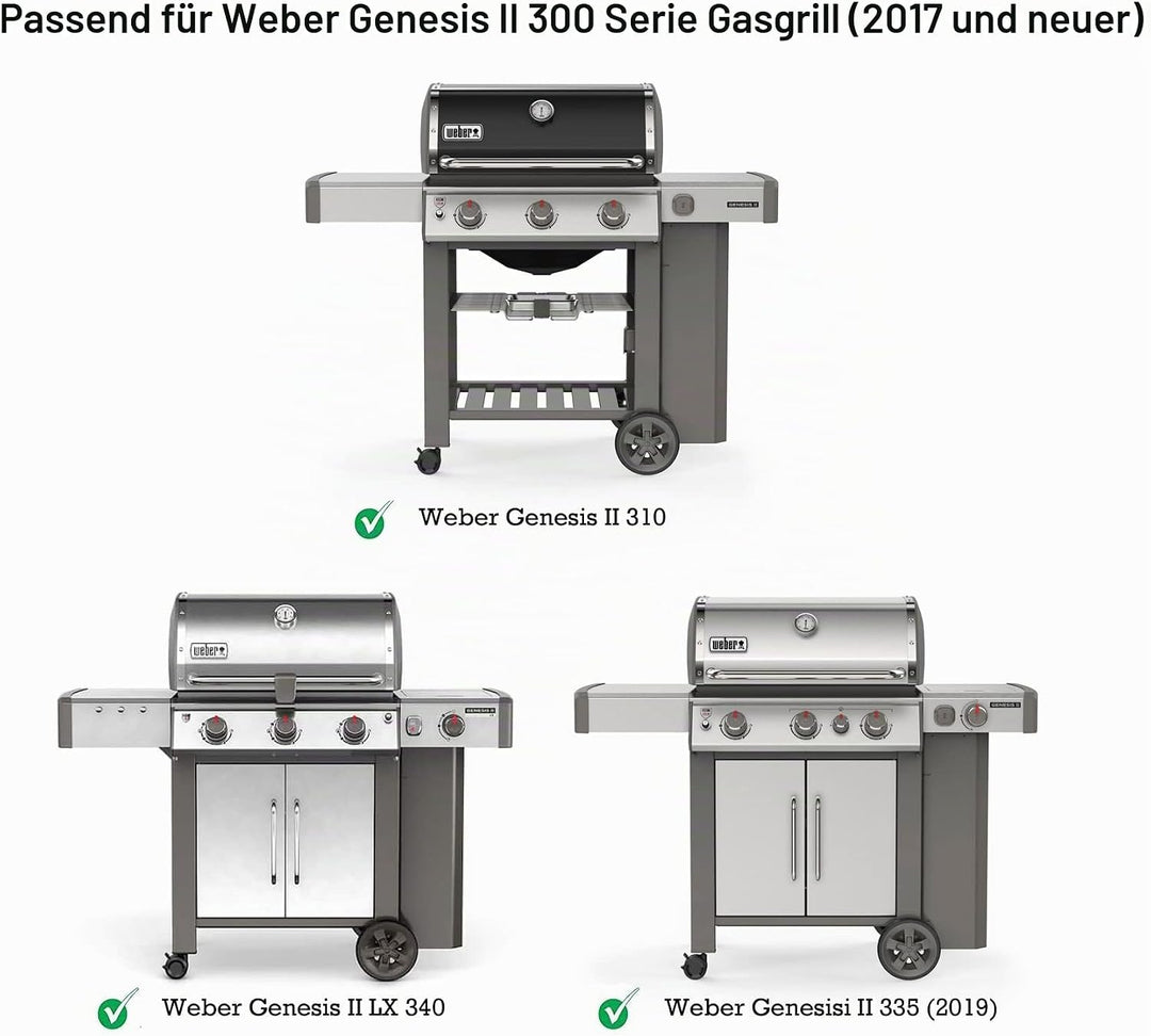 Onlyfire Flavorizer Bars Edelstahl Aromaschienen Flavorizer Bars Flammenblech für Weber Genesis II 3