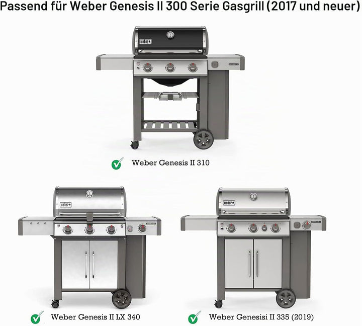 Onlyfire Flavorizer Bars Edelstahl Aromaschienen Flavorizer Bars Flammenblech für Weber Genesis II 3
