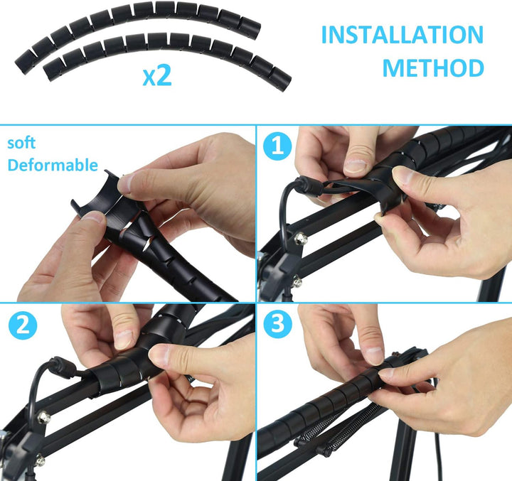 HyperX SoloCast Mikrofon Arm - Mikrofon Halter mit Kabelbinder Montage für HyperX SoloCast Kondensat