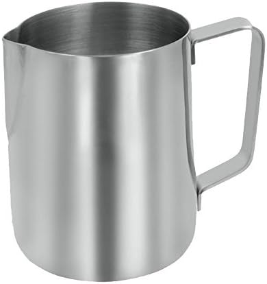 Weis Milchgiesser aus Edelstahl in der Farbe Silber mit einem Volumen von 500ml, Masse: 13x7,8x11,2