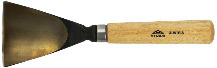 STUBAI Stemmeisen Stechbeitel Serie 52 - Form 67 | Schweizer Messer Form F 80 mm, mit Holzgriff, zum