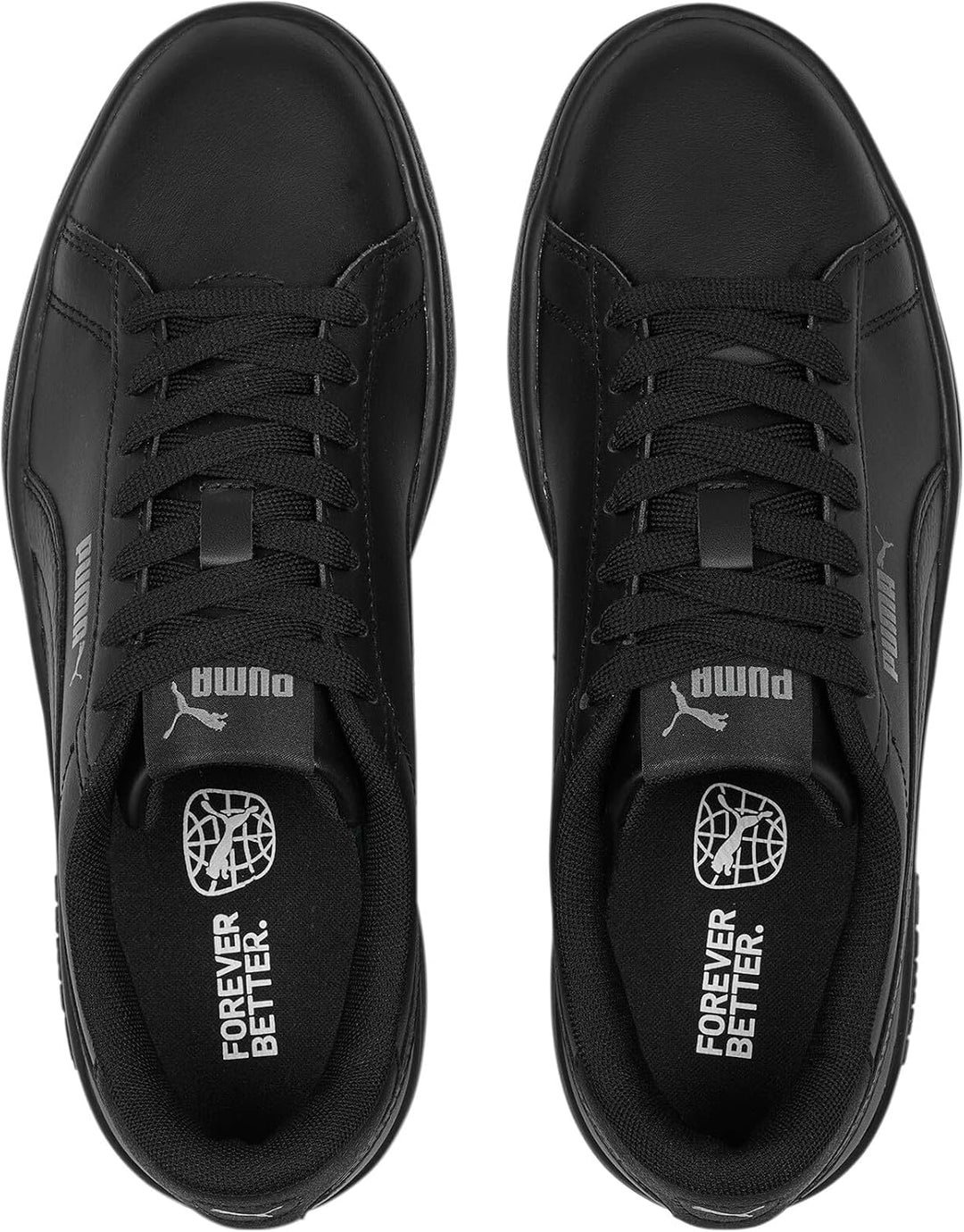 PUMA Unisex Kinder Smash 3.0 L Jr Sneaker 35.5 EU Puma Black Shadow Gray, 35.5 EU Puma Black Shadow