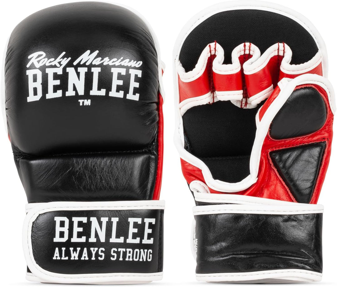BENLEE MMA-Trainingshandschuhe aus Leder (1 Paar) Striker L-XL Schwarz, L-XL Schwarz