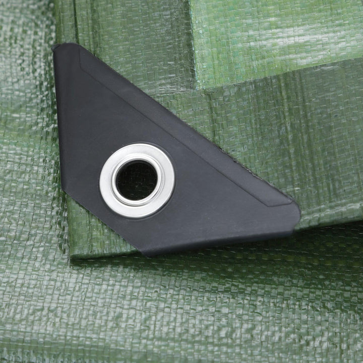 GardenMate 4x5m 120g/m² Gewebeplane Grün Abdeckplane Schutzplane Bootsplane 120g/m2 4m x 5m, 120g/m2