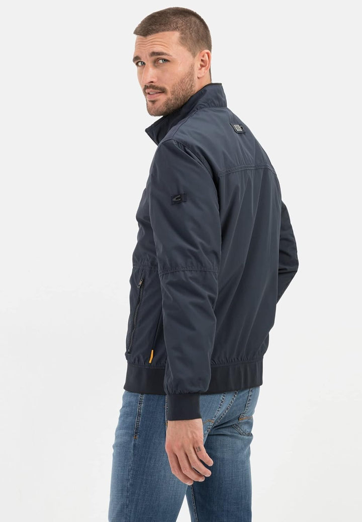 camel active Herren Blouson aus recyceltem Polyester 25 Dunkelblau, 25 Dunkelblau