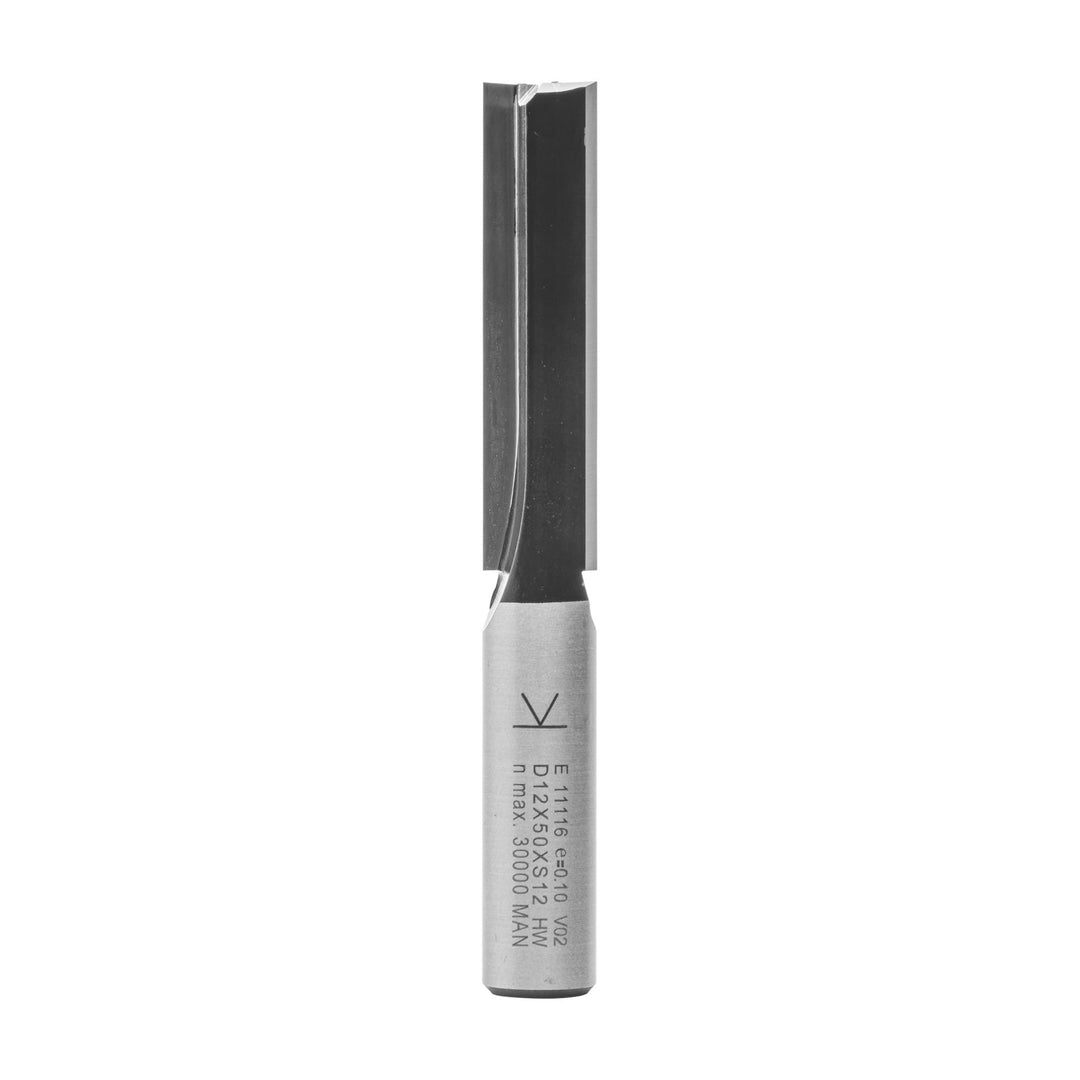 ENT 11116 Nutfräser HW, Schaft (S) 12 mm, Durchmesser (D) 12 mm, NL 50 mm, SL 40 mm, GL 94 mm, mit H