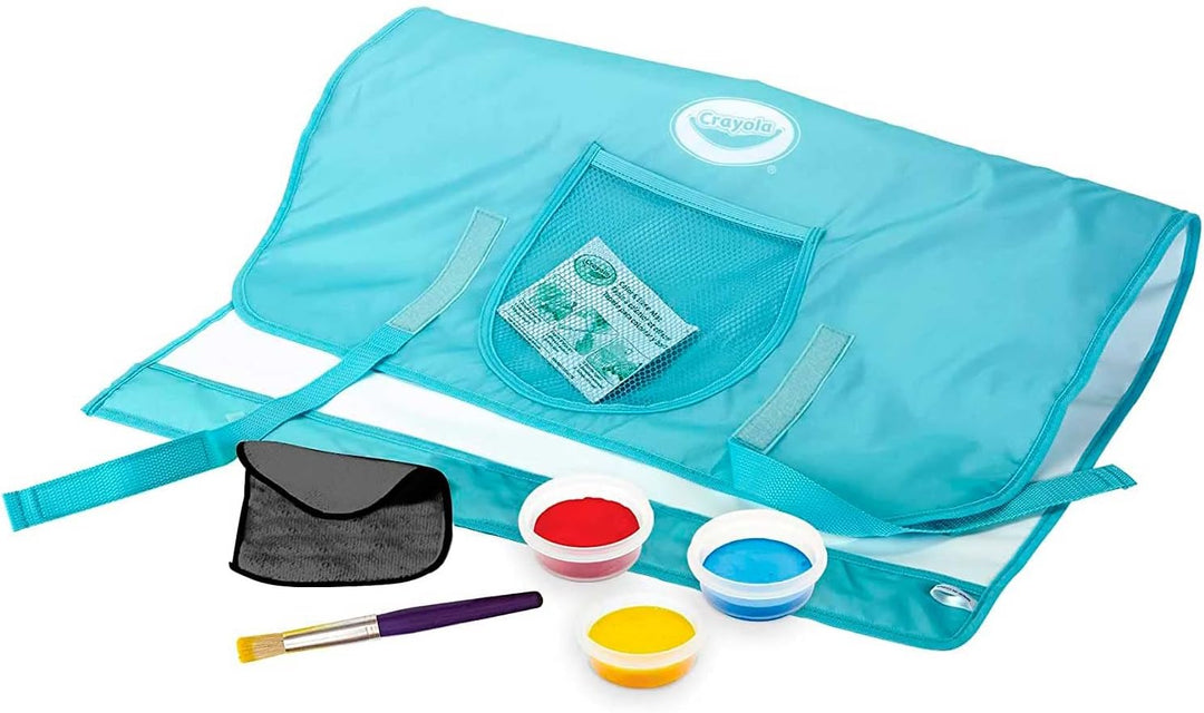 Crayola- Mini Kids, Mal- und Übermalmatte, Maxi-Unterlage zum Malen mit abwaschbaren Tempera, ab 36
