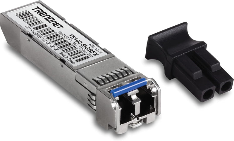 TRENDnet TE100-MGBFX 100Base-FX SFP Multi-Mode LC Modul, Kompatibel mit Mini-GBIC, Unterstützt 1310