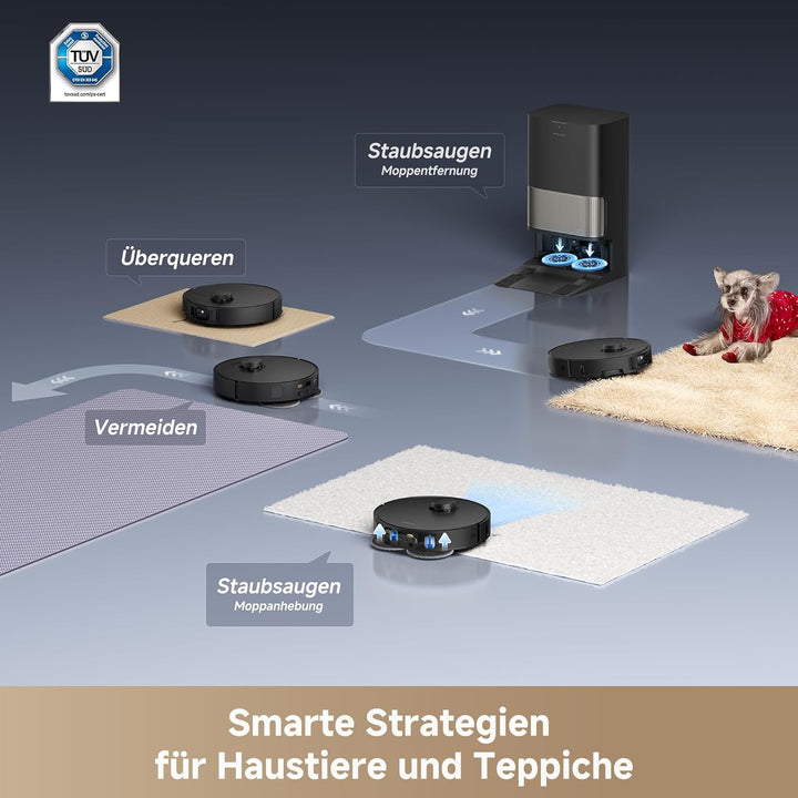 dreame L40s Pro Ultra Saugroboter, selbstreinigende Wischmopps, 19.000 Pa Saugkraft, 100% Detangling