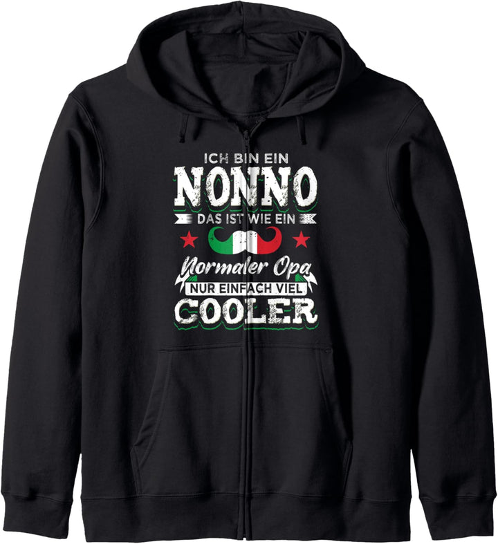 Italienischer Opa aus Italien Nonno Kapuzenjacke