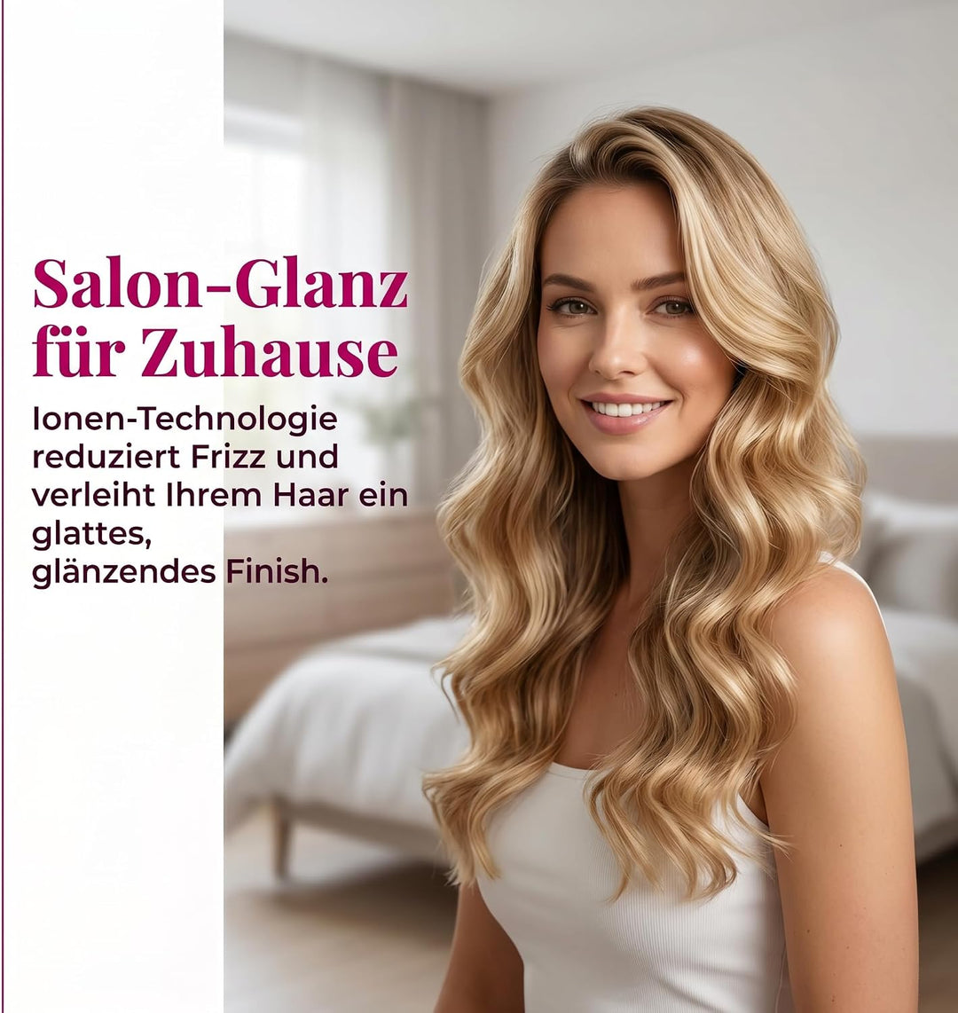 5 in 1 Hairstyler Set - Air Styler set mit 1000W Warmluftbürste mit Föhn, Lockenstab, Glättbürste –