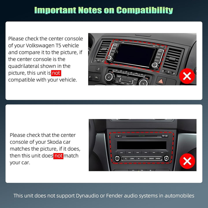 CAMECHO 4+64G Android 15 VW Carplay Autoradio für VW Golf 5 6 Polo Skoda mit NAV Carplay Android Aut