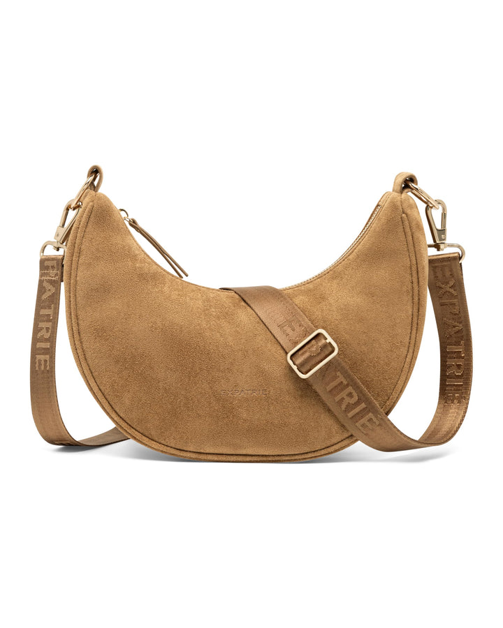 Expatrié Umhängetasche Damen - Lea Small Suede Braun, Braun