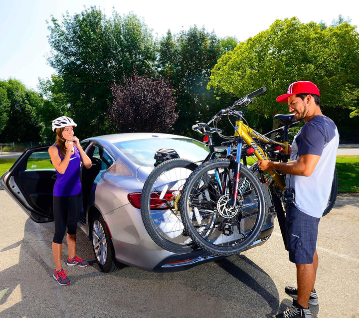 Allen Sports Deluxe 2-Bike Trunk Berg-Rack 2 Fahrräder Schwarz, 2 Fahrräder Schwarz