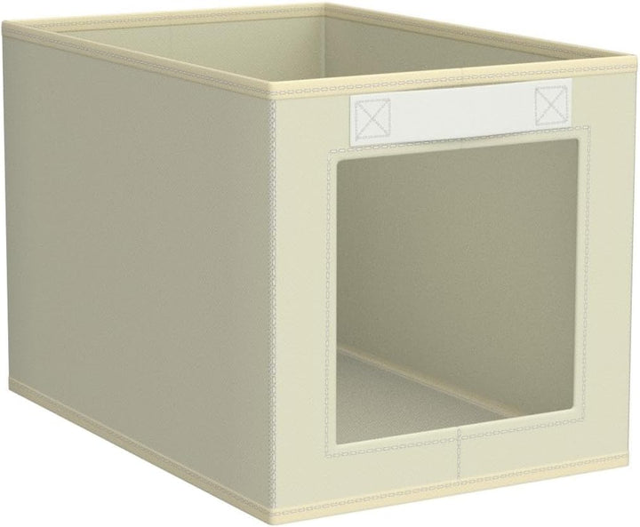 DIMJ 3 Stück Aufbewahrungsboxen, Faltbox mit Transparentem Sichtfenster Faltbare Aufbewahrungskiste
