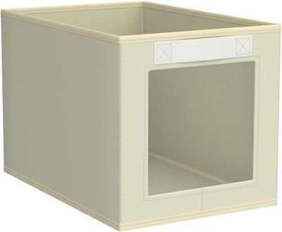 DIMJ 3 Stück Aufbewahrungsboxen, Faltbox mit Transparentem Sichtfenster Faltbare Aufbewahrungskiste