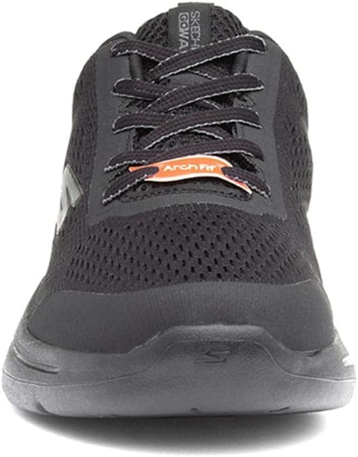 Skechers Herren Go Walk Arch Fit Idyllic Sneaker 39.5 EU Black Textile Synthetic Trim, 39.5 EU Black