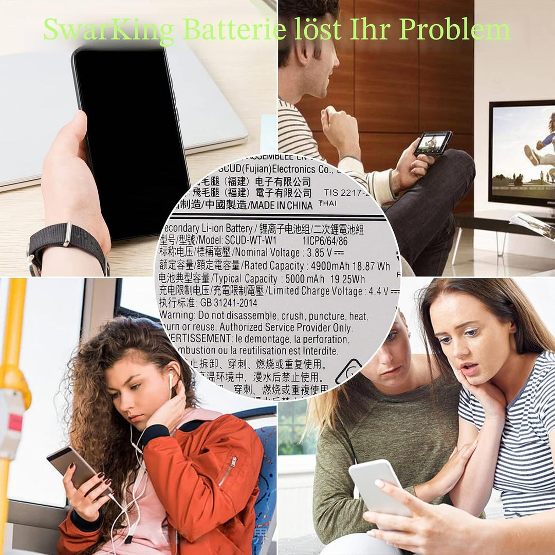 ［Neu］SwarKing Ersatz Akku Kompatibel mit Samsung Galaxy A22 5G / A22s 5G SM-A226 Scud-WT-W1 with Too