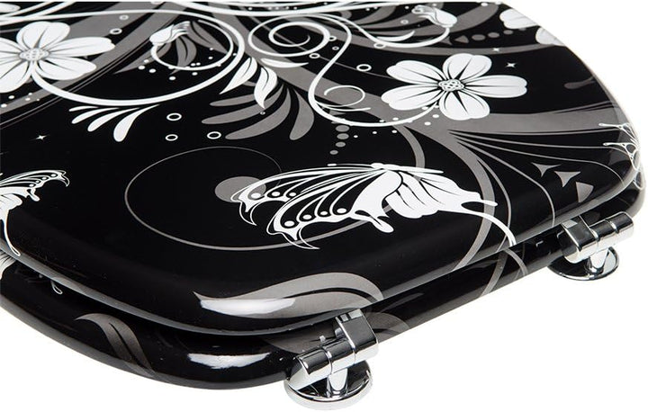 Sanilo WC Sitz, viele schöne schwarze Toilettendeckel zur Auswahl, hochwertige und stabile Qualität