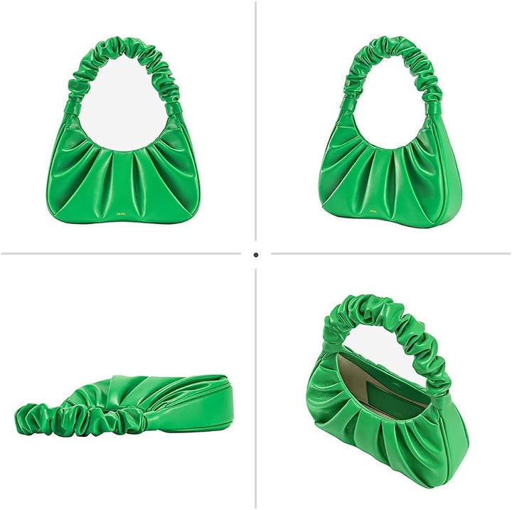 JW PEI Gabbi Damen Handtasche mit gerüschtem Hobo Grasgrün, Grasgrün