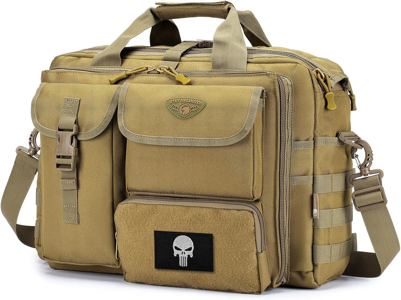 BAGZY Multifunktional Taktische Tasche Arbeitstasche Herren Militär Umhängetasche 14/15,6/17 Zoll La