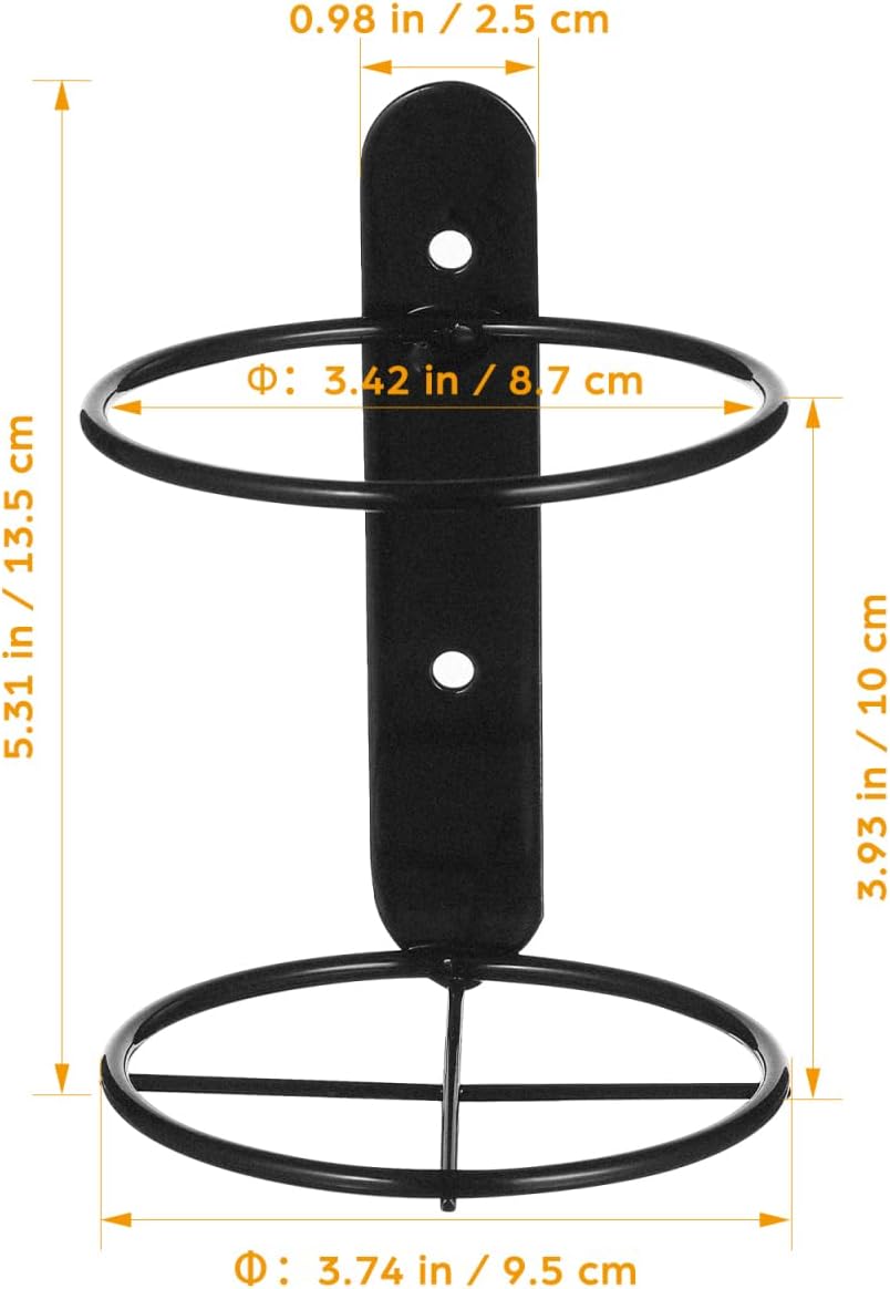 STOBAZA 2Er-Set Wandmontiertes Weinregal Aus Metall Flaschenhalter Für Einzelne Weinflasche Wandwein
