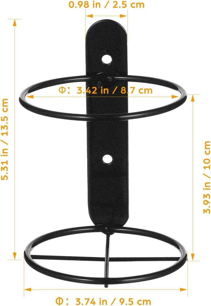 STOBAZA 2Er-Set Wandmontiertes Weinregal Aus Metall Flaschenhalter Für Einzelne Weinflasche Wandwein