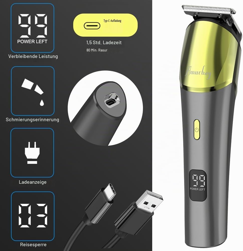 11-in-1 Barttrimmer, Trimmer/Haarschneider Herren, Haarschneidemaschine, All-In-One Bartpflege Bodyg