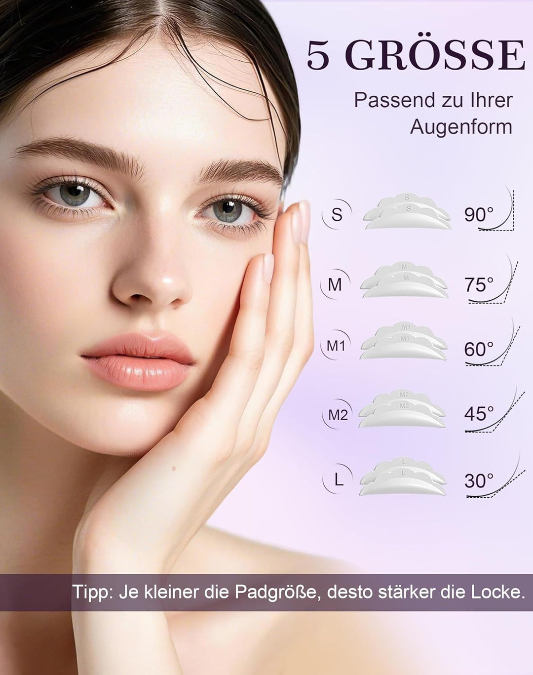 Wimpernlifting Set, 5 Sets Aktualisiertes Lash Lifting Set Professionell, Natürliche Locke Lash Lift