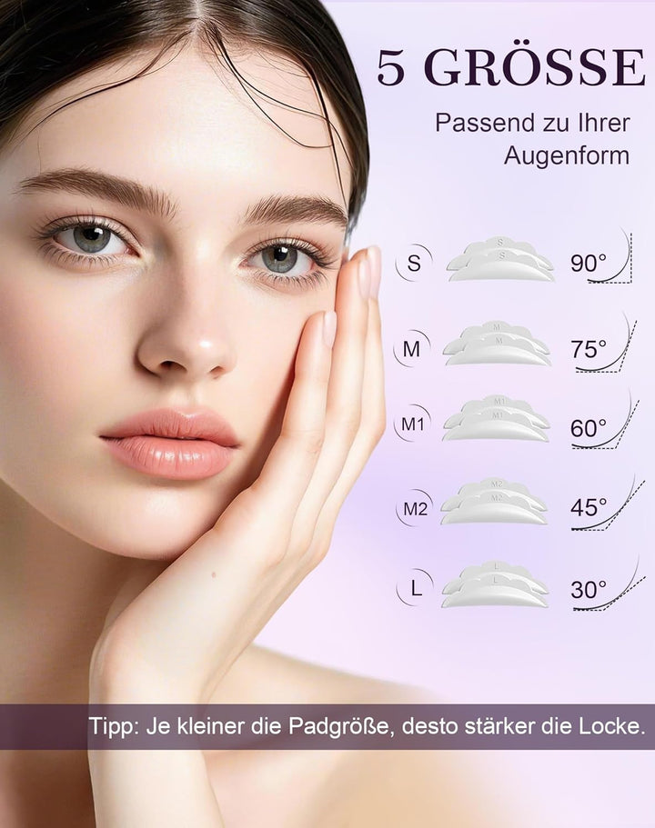 Wimpernlifting Set, 5 Sets Aktualisiertes Lash Lifting Set Professionell, Natürliche Locke Lash Lift