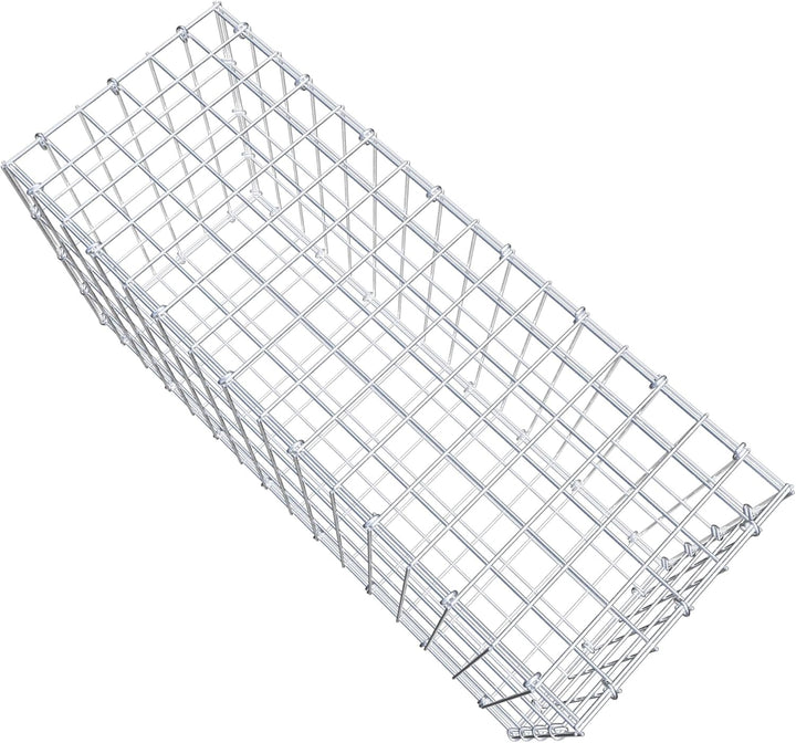 GABIONA Steinkorb-Gabione eckig, Maschenweite 5 x 10 cm, Tiefe 30 cm, Gabione 80 x 40 x 30 cm (L x H