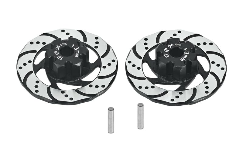 Aluminium 7075 +3mm Front Or Rear Hex with Brake Disk with Silver Lining for Traxxas 1:7 Unlimited D