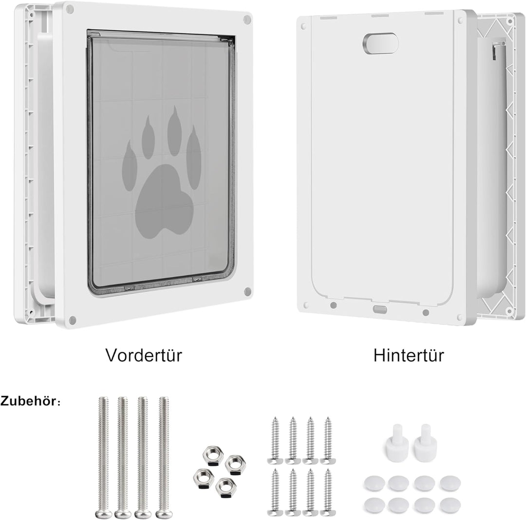 CEESC Hundeklappe für grosse Hunde, Wetterfeste Pet Door für Katzen und Hunde bis zu 45 kg, Haltbare