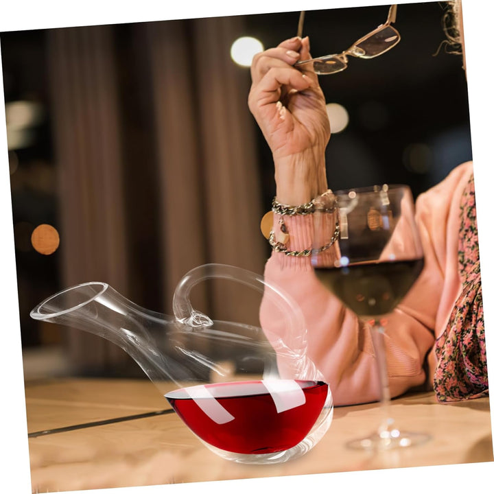 Cabilock Weindekanter mit Griff Kreative Rotwein Karaffe für Schnelles Dekantieren für Partys und De