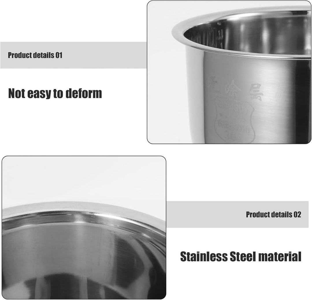 Cabilock Kitchenware Reiskocher-topf Ersatztopf 1 6 L Antihaftbeschichteter Innentopf Aus Edelstahl