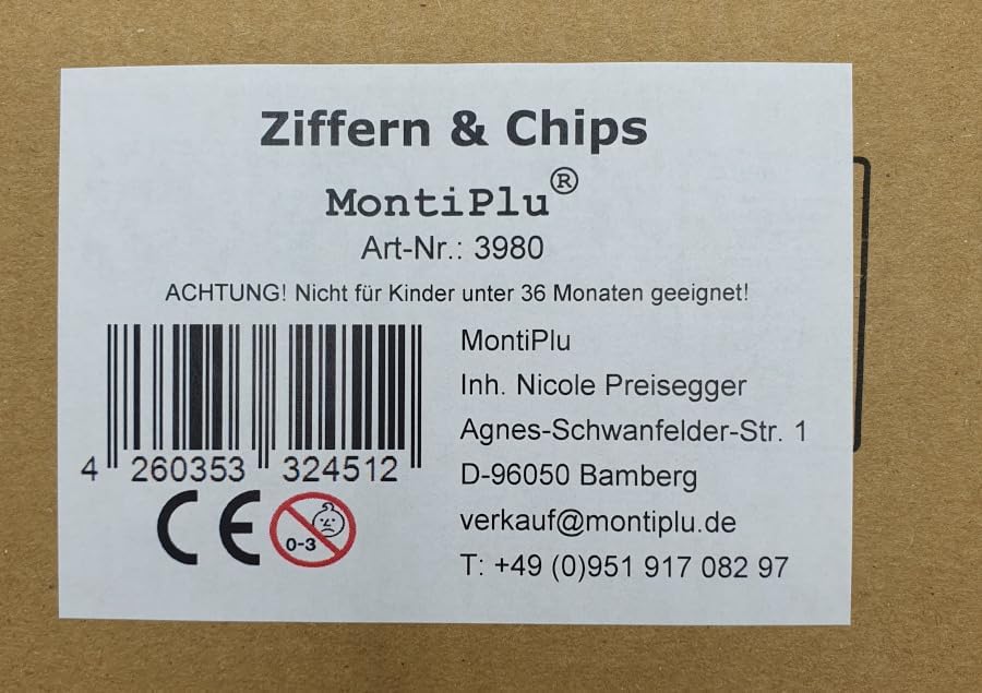 Ziffern und Chips - das Montessori Material zum Zahlenraum bis 10 Lernen