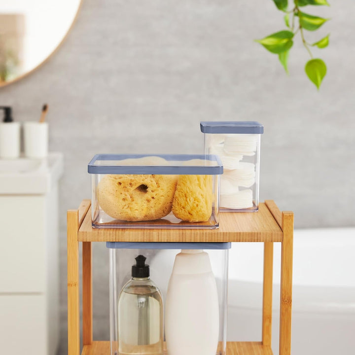 Rotho Loft Set Vorratsdosen 5 tlg. LOFT, Kunststoff (PP) BPA-frei, transparent, (32.3 x 22.3 x 16.6