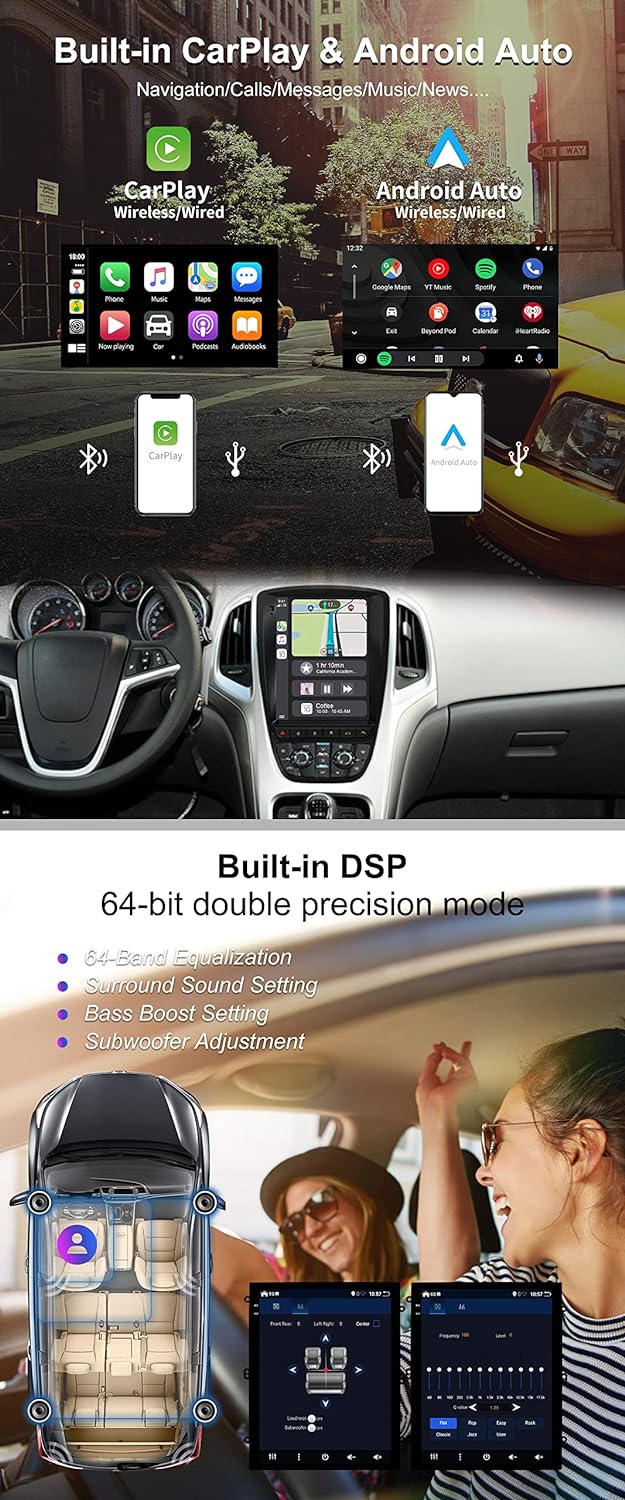 SXAUTO - 6G+128G - Android 12 IPS Autoradio für Opel Vauxhall Astra J Buick Excelle XT GT (2006-2016