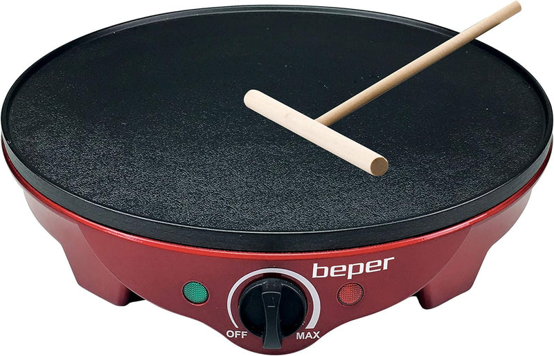 BEPER BT.700Y Crepes Maker für Crêpes, Pfannkuchen und Piadinas - Elektrischer Crepes Maker +, Elekt