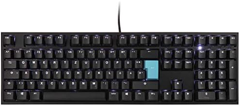 Ducky One 2 Backlit PBT Gaming Tastatur, MX-Blue, weisse LED - schwarz, MX-Blue, weisse LED
